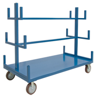 Mobile Pipe & Bar Rack, Steel, 72" W x 36" D x 60" H, 3000 lbs. Capacity MO249 | Ontario Safety Product