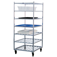 Chariot &agrave; tablettes, 7 Tiers, 28-1/2" la x 69" h x 32" p, Capacit&eacute; 525 lb Ontario Safety Products