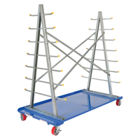 A-Frame Bar & Pipe Cart, Steel, 36-3/4" W x 73-3/4" D x 72-1/2" H, 2000 lbs. Capacity MO514 | Ontario Safety Product