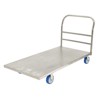 Platform Truck, 60" L x 30" W, 2000 lbs. Capacity, Polyurethane Casters MO520 | Ontario Safety Product