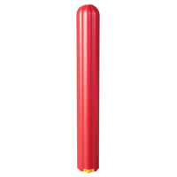 Ribbed Bollard Cover, 4" Dia. x 56" L, Red Ontario Safety Products