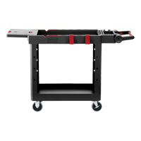 Heavy-Duty Adaptable Utility Cart, 2 Tiers, 17-3/4" x 36" x 46-1/5", 500 lbs. Capacity MO794 | Ontario Safety Product