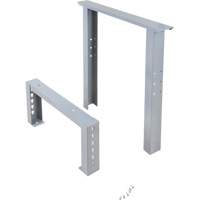 Pattes d'&eacute;tabli pour service industriel, Acier, 24" p x 34" h, Simple Ontario Safety Products