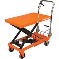 Hydraulic Scissor Lift Table, 32" L x 19-3/4" W, Steel, 660 lbs. Capacity MP006 | Ontario Safety Product