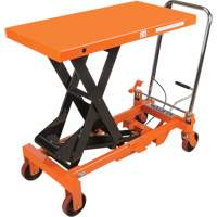 Hydraulic Scissor Lift Table, 39-1/2" L x 20" W, Steel, 1650 lbs. Capacity MP010 | Ontario Safety Product