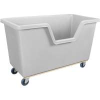 Easy Access Box Truck, Polyethylene, 63" L x 34-1/4" W x 38-1/2" H, 24 cu. ft. Volume, 1200 lbs. Capacity MP036 | Ontario Safety Product