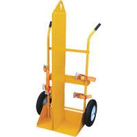 Welding Cylinder Torch Cart, Foam-Filled Wheels, 23-1/8" W x 22-13/16" L Base, 500 lbs. MP116 | Ontario Safety Product