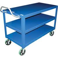 Ergo-Handle Cart, 4000 lbs. Capacity, Steel, 24-1/2" W x 41" H x 54-7/8" D, Lip Down MP119 | Ontario Safety Product