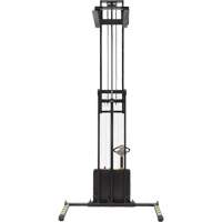 Double Mast Stacker, Electric Operated, 2200 lbs. Capacity, 150" Max Lift MP141 | Ontario Safety Product