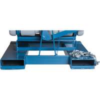 Self-Dumping Hopper, Polyethylene, 1-1/10 cu.yd, Grey Ontario Safety Products