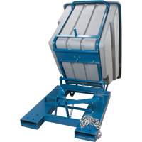 Self-Dumping Hopper, Polyethylene, 1-1/10 cu.yd, Grey Ontario Safety Products