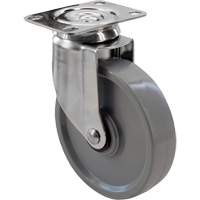 2309 Caster, Swivel, 4" (101.6 mm), Envirothane™ Grey, 350 lbs. (158.8 kg.) MP164 | Ontario Safety Product