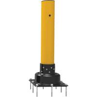 SlowStop<sup>®</sup> Drilled Flexible Rebounding Bollards, Steel, 42" H x 6" W, Yellow MP187 | Ontario Safety Product