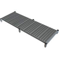 Adjustable Height One-Step Work Platform, 24" W x 71" D, 800 lbs. Capacity, All-Welded MP232 | Ontario Safety Product