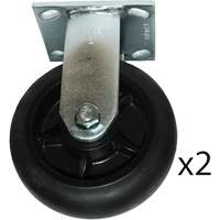 Roulettes fixes pour chariot &agrave; plateforme Ontario Safety Products