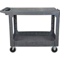 Chariot utilitaire pour l'entretien avec tablette plate, 2 tiers, 25-1/4" x 32-1/4" x 44", Capacit&eacute; 550 lb Ontario Safety Products