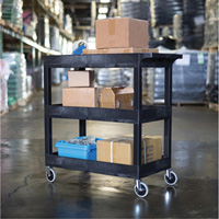 Tub Cart, 3 Tiers, 35-1/4" x 36-1/4" x 18", 300 lbs. Capacity MP806 | Ontario Safety Product