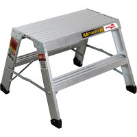 Poste de travail chevalet de sciage portatif, Cadre Aluminium, 12-1/4" p x 24" h Ontario Safety Products