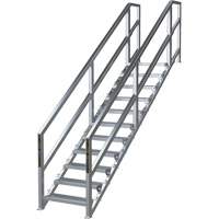 SmartStairs™ 11-16 Steps Modular Construction Stair System, 120" H x MP921 | Ontario Safety Product