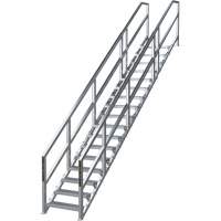 SmartStairs™ 17-21 Steps Modular Construction Stair System, 157-1/2" H x MP922 | Ontario Safety Product