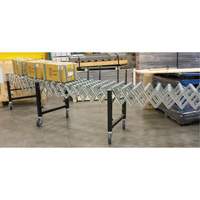 Expandable Conveyor, 23" W x 24' L, 200 lbs. per lin. ft. Capacity Ontario Safety Products
