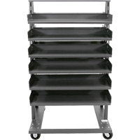 Double-Sided Heavy Duty A-Frame Cart with 12 Trays, 38" x 30" x 63", 2500 lbs. Capacity Ontario Safety Products