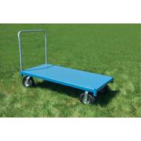 Heavy-Duty Platform Truck, 48" L x 24" W, 1200 lbs. Capacity, Flat Free Casters Ontario Safety Products
