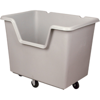 Starcart Easy-Access Box Truck, Polyethylene, 46" L x 31" W x 49" H, 24 cu. ft. Volume, 900 lbs. Capacity Ontario Safety Products