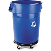 Brute&reg; Collection Recycling Container, Bulk, Plastic, 32 US gal. Ontario Safety Products