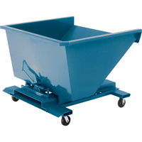 Self-Dumping Hopper, Steel, 1/2 cu.yd., Blue NB948 | Ontario Safety Product