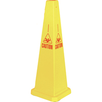 C&ocirc;nes de d&eacute;viation Lamba  Caution , Anglais avec pictogramme Ontario Safety Products