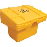 Contenants pour sel & sable SOS, Avec Moraillon, 30" x 24" x 24", 5,5 pi³, Jaune Ontario Safety Products