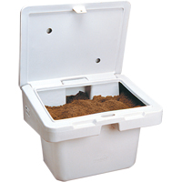 Salt Sand Container SOS™, With Hasp, 30" x 24" x 24", 5.5 cu. Ft., Grey ND701 | Ontario Safety Product