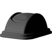 Couvercles pour corbeilles &agrave; papier en plastique, Couvercle bomb&eacute;/Couvercle &agrave; battant, Plastique, Convient aux contenants 16" x 11-5/8" Ontario Safety Products