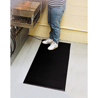 Comfort-King™ Anti-Static Matting, 2' W x 3' L x 3/8" T, Pebbled, Grey NH804 | Ontario Safety Product