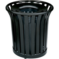 Americana Series Open-Top Waste Receptacle, Steel, 36 US gal. Ontario Safety Products