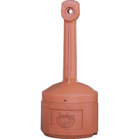 Smoker’s Cease-Fire<sup>®</sup> Cigarette Butt Receptacle, Free-Standing, Plastic, 4 US gal. Capacity, 38-1/2" Height NI587 | Ontario Safety Product