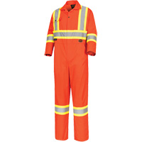 5514 Combinaison de s&eacute;curit&eacute; haute visibilit&eacute;, 36, Orange haute visibilit&eacute; Ontario Safety Products