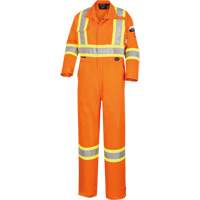 5555 Combinaison de s&eacute;curit&eacute; &agrave; haute visibilit&eacute; ignifuge et anti-arcs &eacute;lectriques, Taille 36, Orange haute visibilit&eacute;, 11 cal/cm² Ontario Safety Products