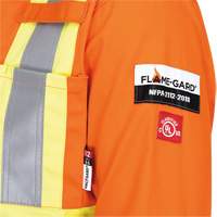 5555 Combinaison de s&eacute;curit&eacute; &agrave; haute visibilit&eacute; ignifuge et anti-arcs &eacute;lectriques, Taille 36, Orange haute visibilit&eacute;, 11 cal/cm² Ontario Safety Products