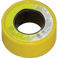 PFTE Gas Thread Sealant Tape, 236" L x 1/2" W, Yellow NIW023 | Ontario Safety Product
