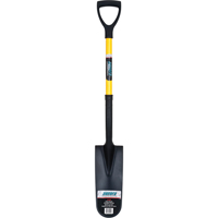 Drain Spade Shovels, Tempered Steel, 16" x 6" Blade, 28-1/2" L, D-Grip Handle Ontario Safety Products