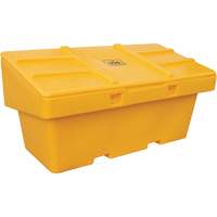 Contenants pour sel & sable SOS, Avec Moraillon, 72" x 36" x 36", 36 pi³, Jaune Ontario Safety Products