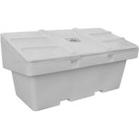 Contenants pour sel & sable SOS, Avec Moraillon, 72" x 36" x 36", 36 pi³, Gris Ontario Safety Products