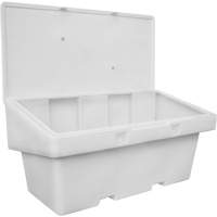 Contenants pour sel & sable SOS, Avec Moraillon, 72" x 36" x 36", 36 pi³, Gris Ontario Safety Products