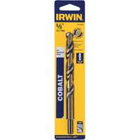 Heavy-Duty Jobber Drill Bit, High Speed Cobalt, 1/2", 6" L, 1-1/2" Flute, 135° Point Angle Ontario Safety Products