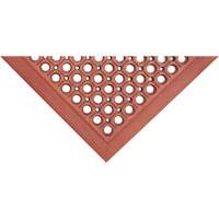 Tapis de s&eacute;rie Competitor, &agrave; fentes, 3' x 5' x 7/8", Orange, Caoutchouc naturel Ontario Safety Products