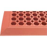 Tapis de s&eacute;rie Competitor, &agrave; fentes, 3' x 5' x 7/8", Orange, Caoutchouc naturel Ontario Safety Products