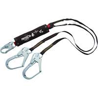 Longe PRO &agrave; amortisseur de choc, 6', Point d'ancrage &agrave; Crochet d'armature, Crochet mousqueton aux jambes, Kevlar Ontario Safety Products