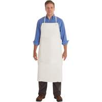 AlphaTec&reg; 56-101 PVC Apron, PVC/Vinyl, White, 33" W x 44" L Ontario Safety Products